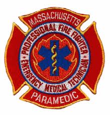 Boston  Emergency Medical Services 3.75" x 4.25" size MA fire patch 